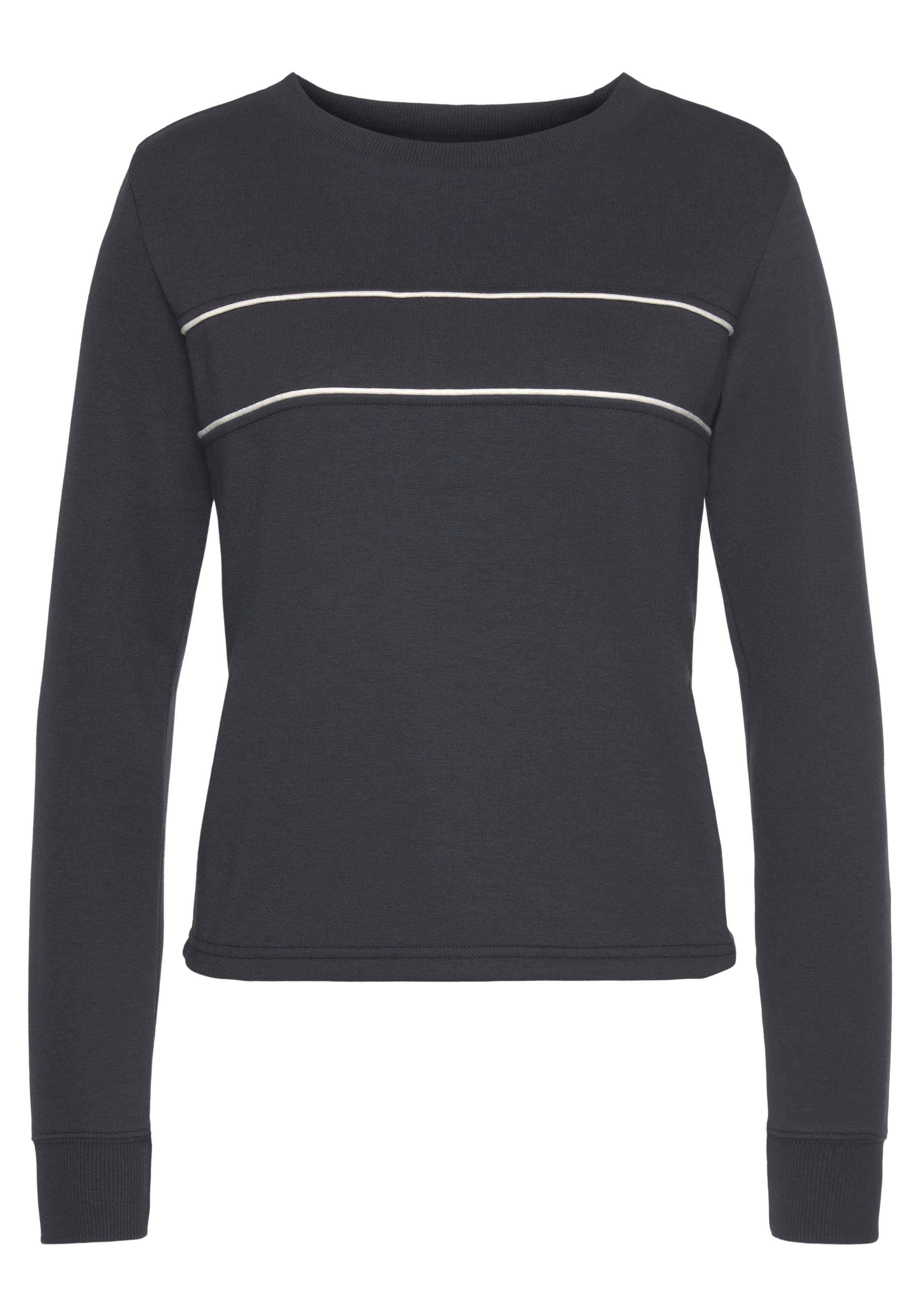 H.I.S Sweatshirt, mit Piping auf der Brust, Loungeanzug