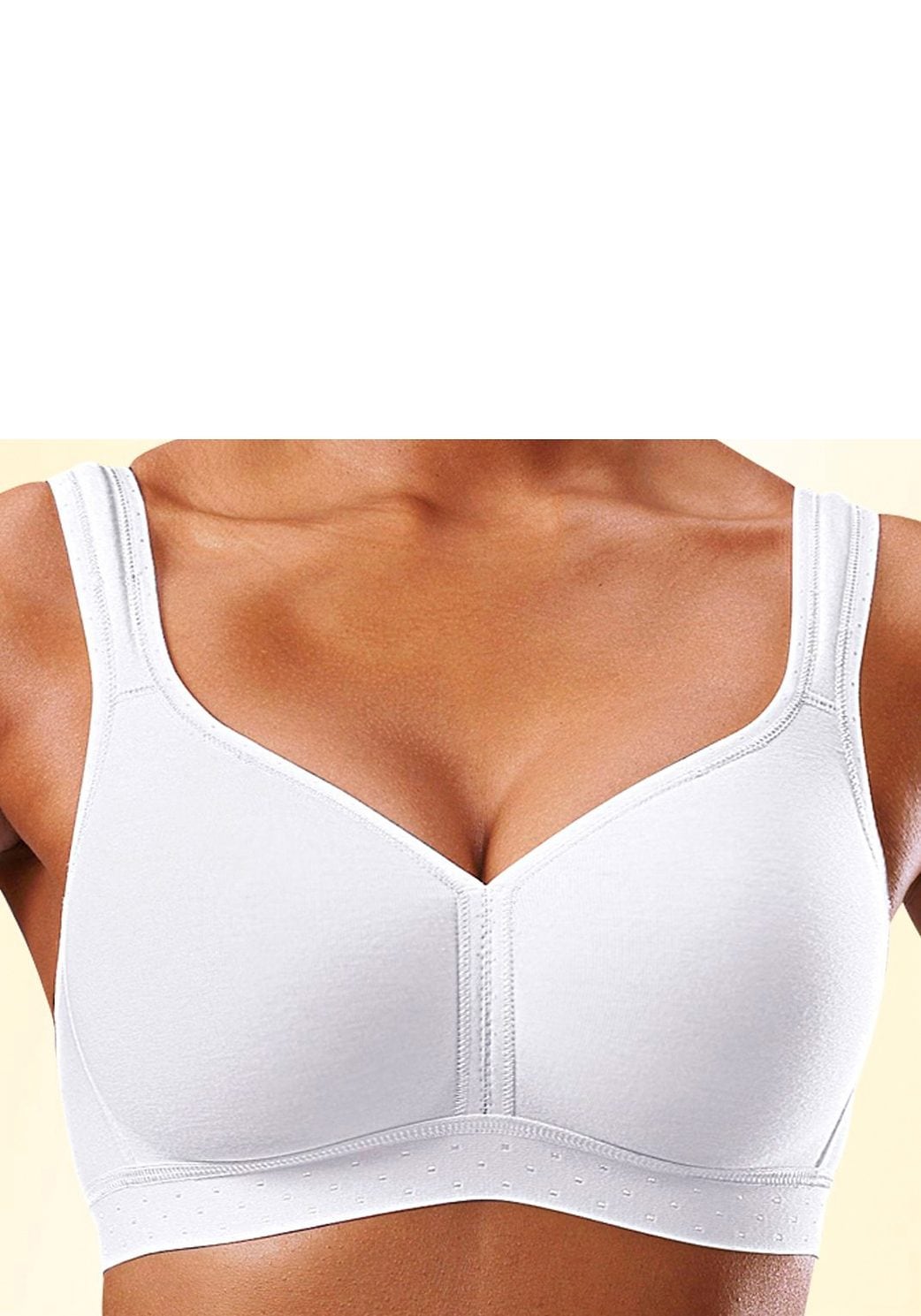 sanfter LASCANA Bügel aus Stück), Unterwäsche Soft-BH, 2 Baumwolle ohne | » Bademode, fleur kaufen petite & (Packung, Lingerie online