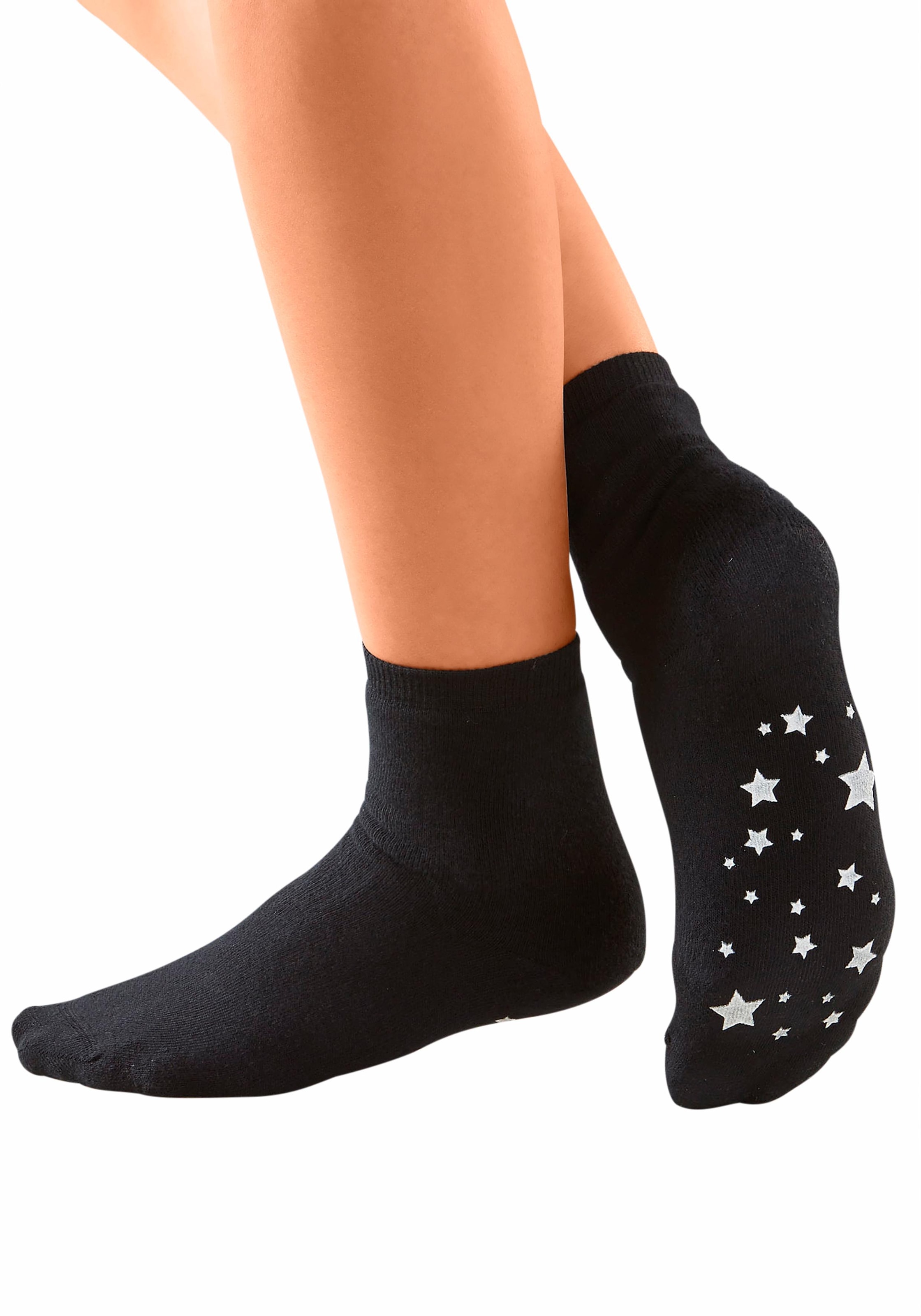 im LASCANA Paar), Unterwäsche Sterndesign | » Lavana ABS-Socken, mit Lingerie online 3 Bademode, Antirutschsohle kaufen & (Set,