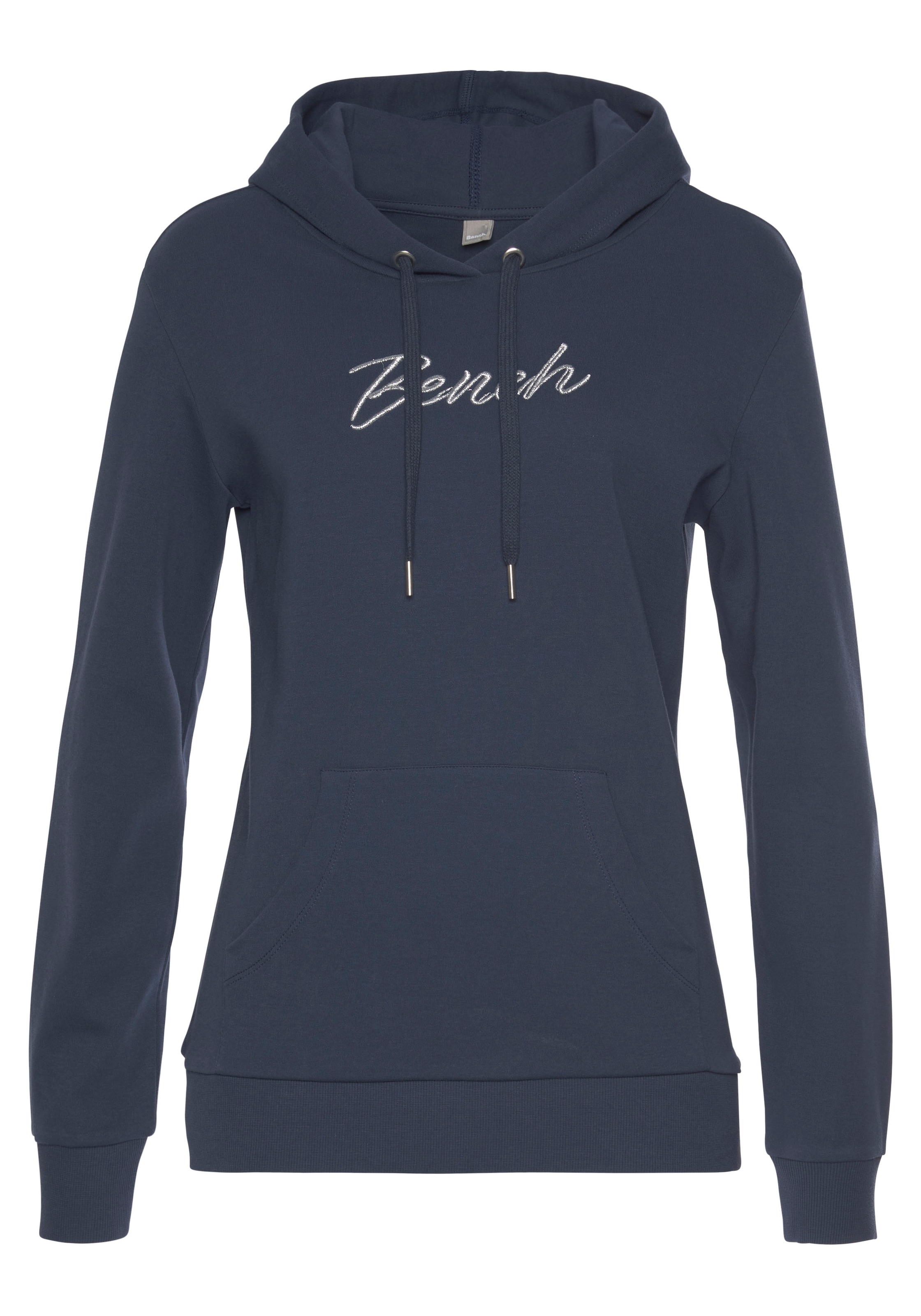 Bench. Loungewear Hoodie, mit glänzender Logostickerei, Loungeanzug