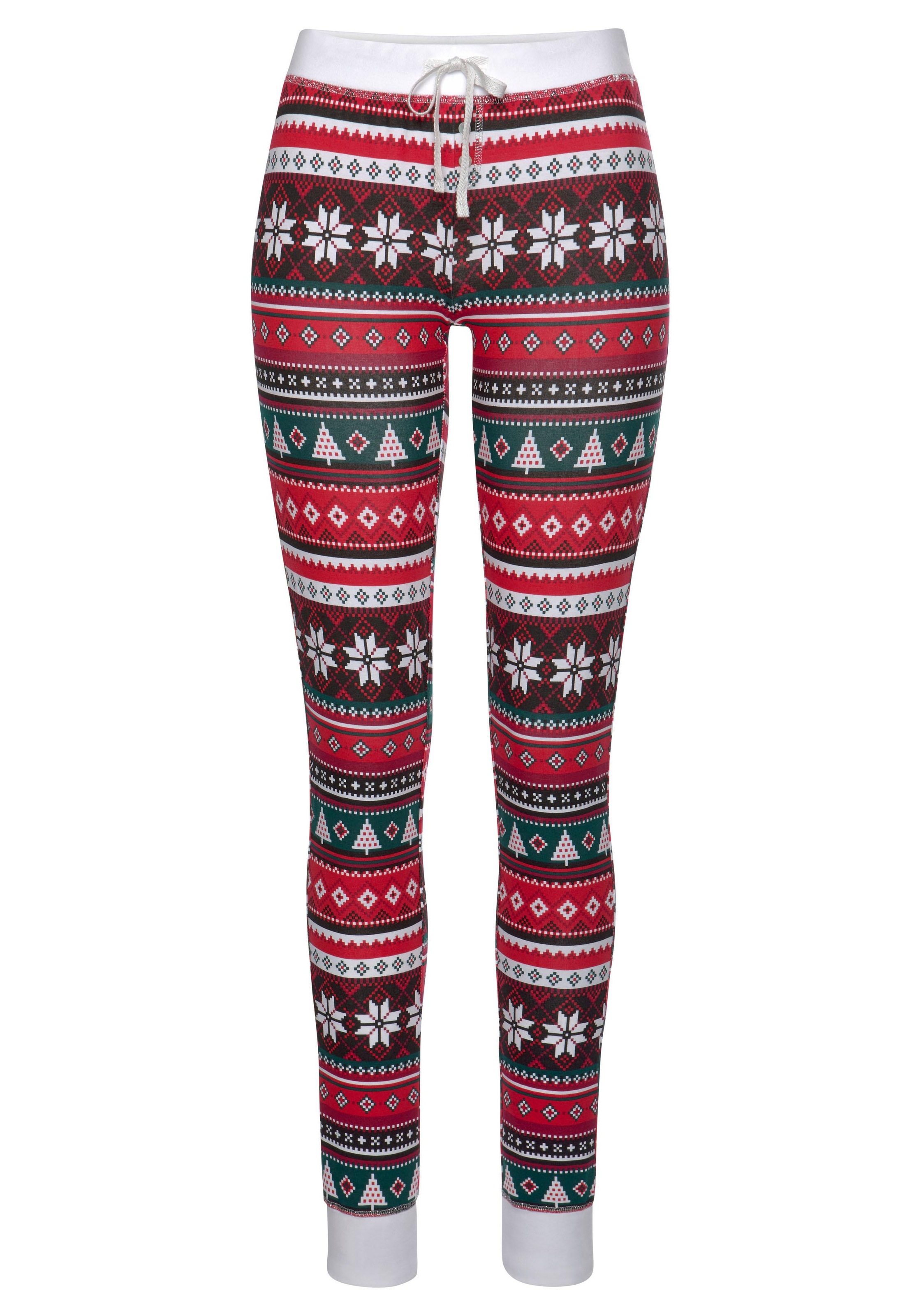 Bademode, Pyjama, » | online LASCANA (2 mit kaufen Muster Stück), weihnachtlichem 1 Unterwäsche tlg., Lingerie LASCANA &