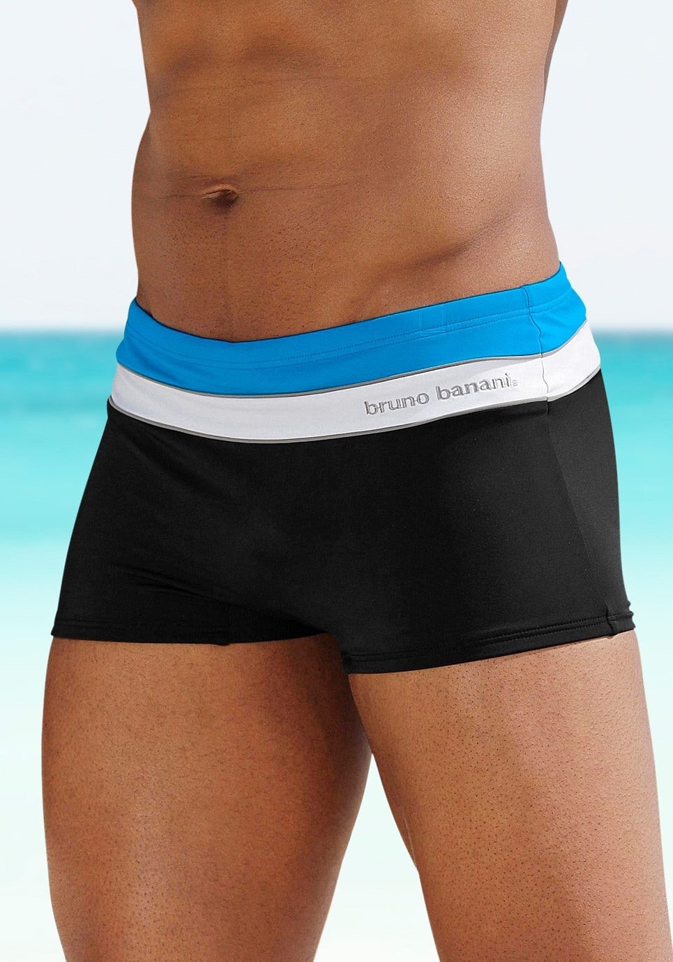 Bruno Banani Boxer-Badehose, mit Kontraststreifen