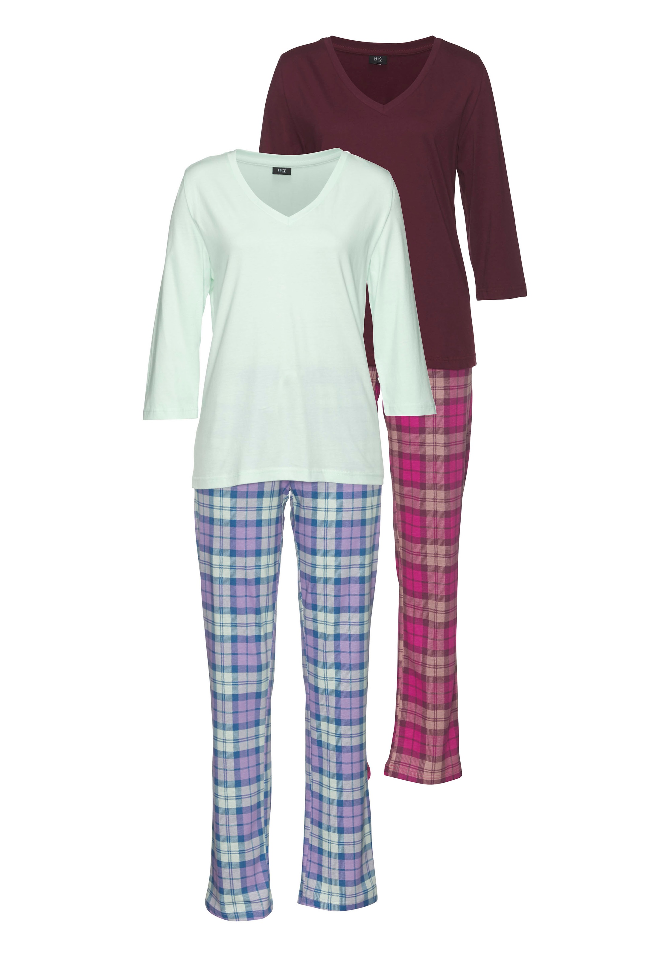 H.I.S Pyjama, (4 tlg., 2 Stück) » LASCANA | Bademode, Unterwäsche &  Lingerie online kaufen