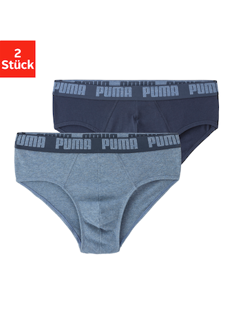 PUMA Slip, (Packung, 2er-Pack), Logo Webbund