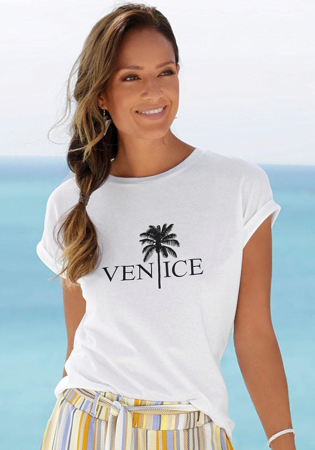 Unterwäsche kaufen LASCANA & Lingerie online Frontdruck | Venice mit Beach Bademode, » Rundhalsshirt,