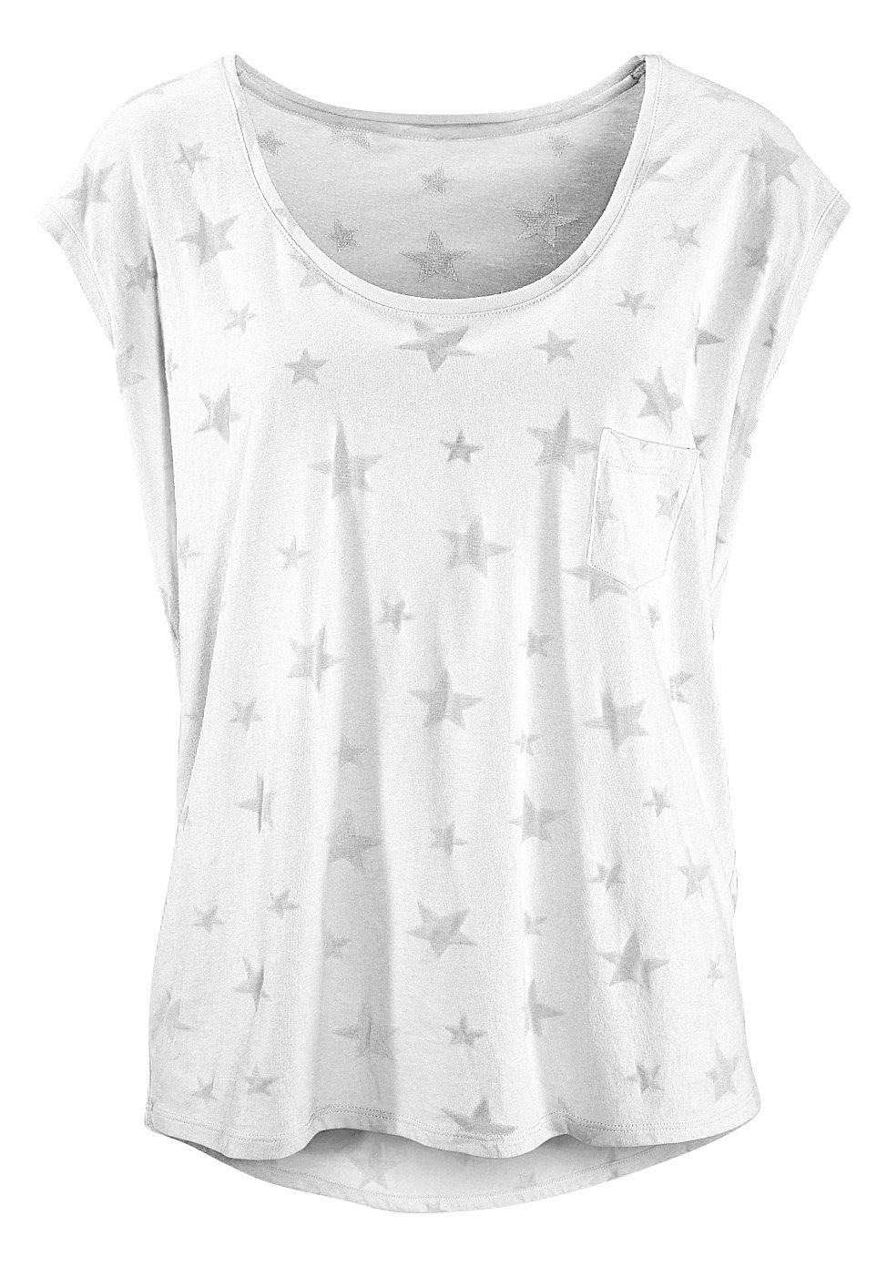 (2er-Pack), transparenten Lingerie Sternen Beachtime Bademode, | online kaufen » LASCANA & T-Shirt, Unterwäsche leicht mit Ausbrenner-Qualität