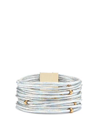 LASCANA Armband Set »Wickelarmband«, in Layer Optik mit Perlen