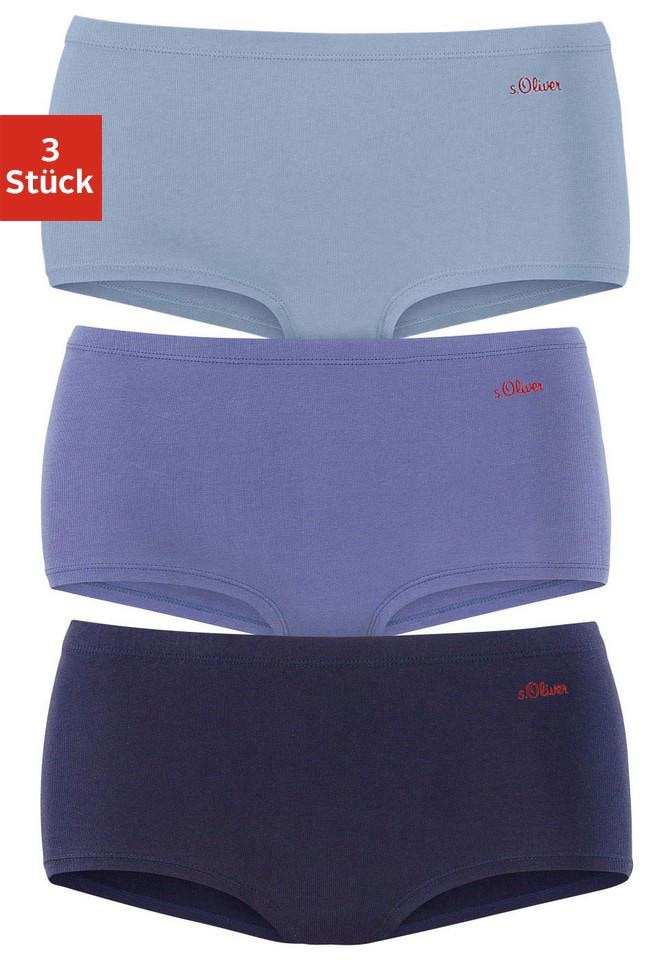 s.Oliver Panty, (3er-Pack), aus elastischer Baumwoll-Qualität