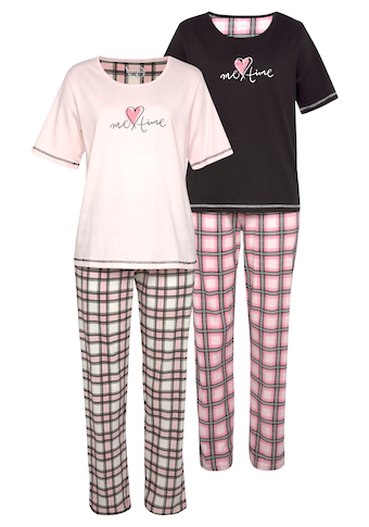 Vivance Dreams Pyjama, (Packung, 4 tlg.)