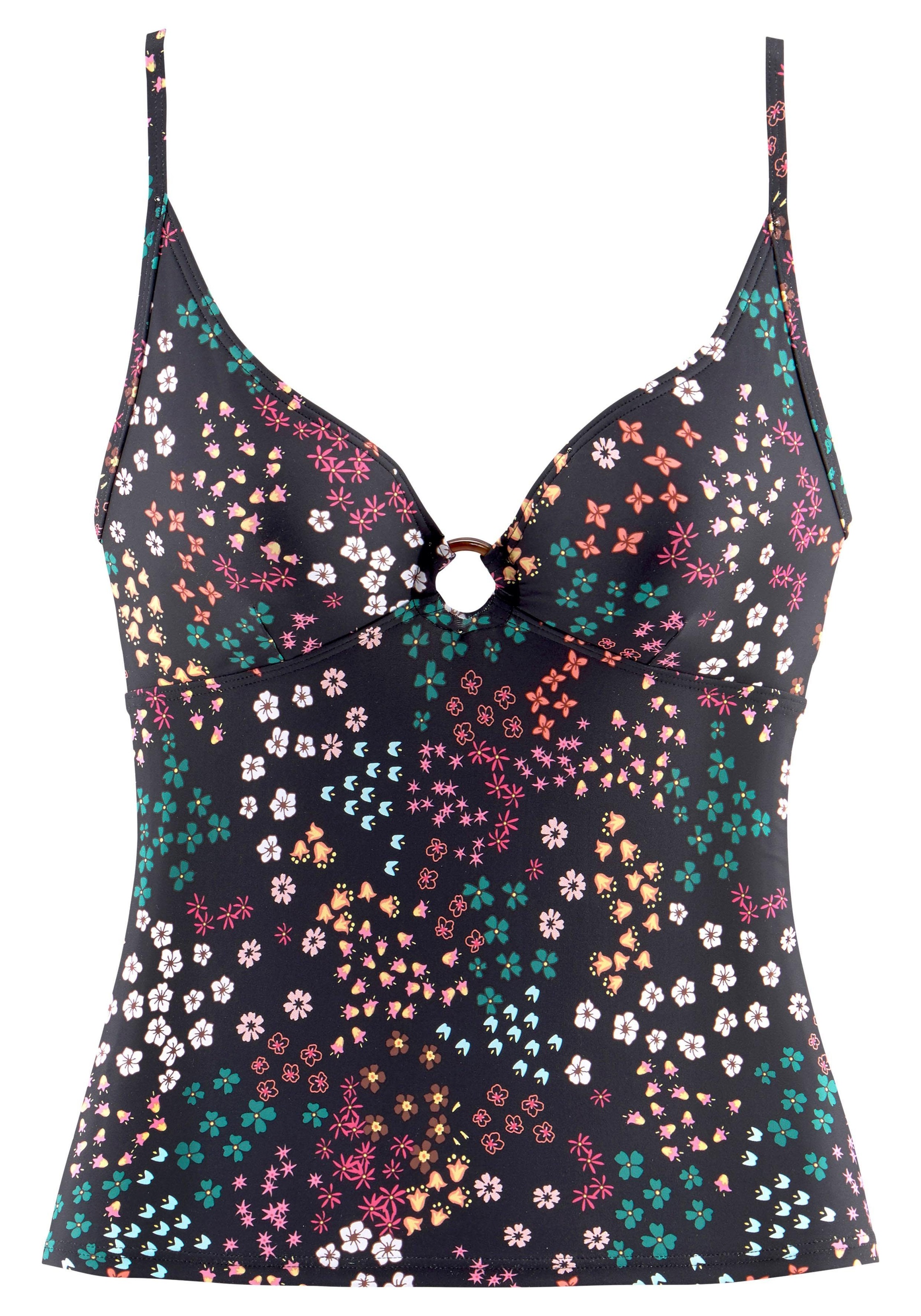 s.Oliver Tankini-Top »Milly«, mit Zierring in Horn-Optik