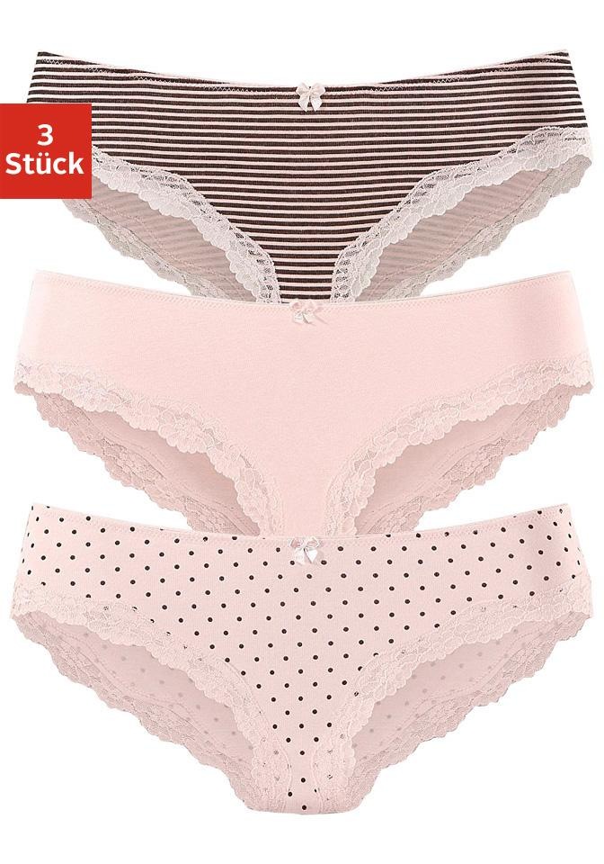 Unterwäsche zarter 2 Unterhemd, LASCANA Lingerie elastischer aus LASCANA (Packung, St., 2er-Pack), | mit » Bademode, online Spaghettiträger-Top Spitze, Baumwolle kaufen &