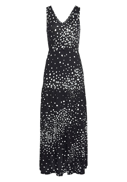 Vivance Maxikleid, mit Punktedruck und V-Ausschnitt, Sommerkleid, elegantes Strandkleid