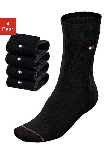 Tommy Hilfiger Socken, (4 Paar), mit Fußfrottee