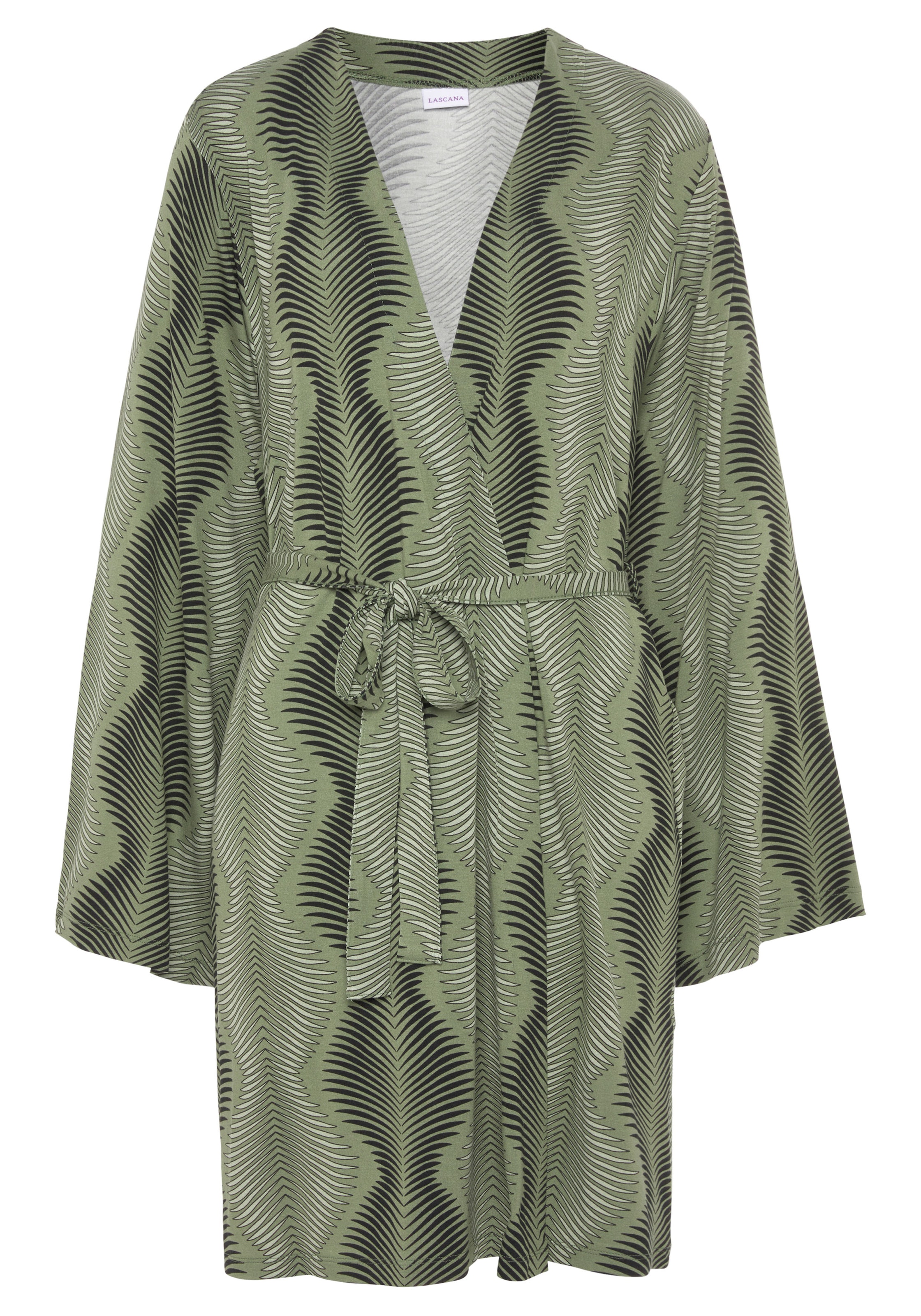 LASCANA & Bademode, mit kaufen LASCANA | » Allover-Druck Unterwäsche Lingerie online graphischen Kimono,