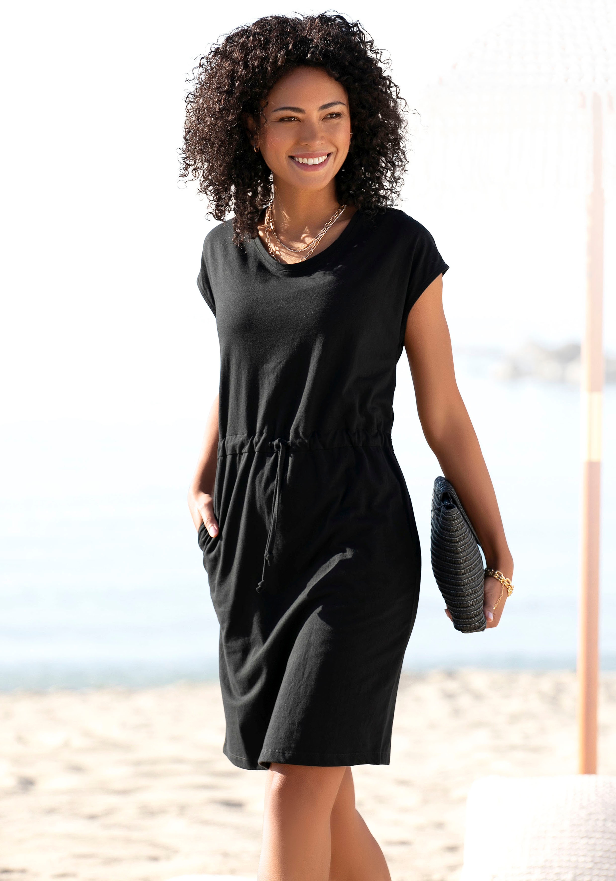 Beachtime Jerseykleid, mit Tunnelzug » LASCANA | Bademode, Unterwäsche &  Lingerie online kaufen