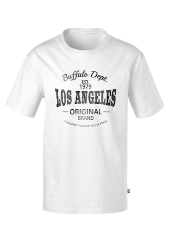 Buffalo T-Shirt »Homewear«, mit Los Angeles Print vorn