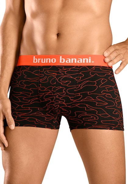 Bruno Banani Boxer, (Packung, 4 St.), mit Kontrast-Webbund