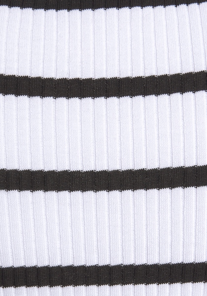 LASCANA Shirtkleid, mit gerippter Struktur im Streifenlook, Sommerkleid aus Baumwolle
