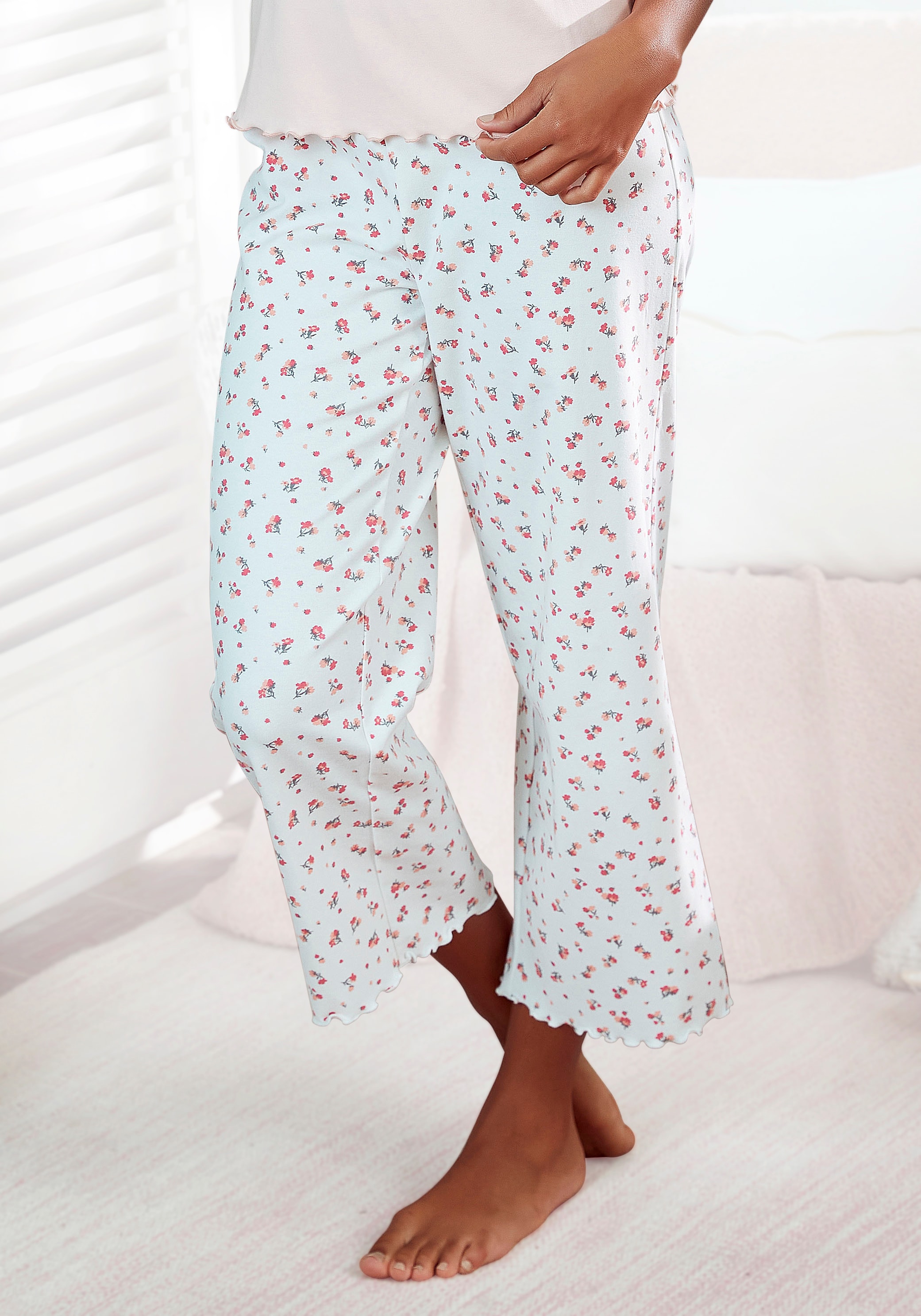 Pyjamahose, mit Unterwäsche » s.Oliver Bademode, & LASCANA Lingerie kaufen Babylocksaum | online