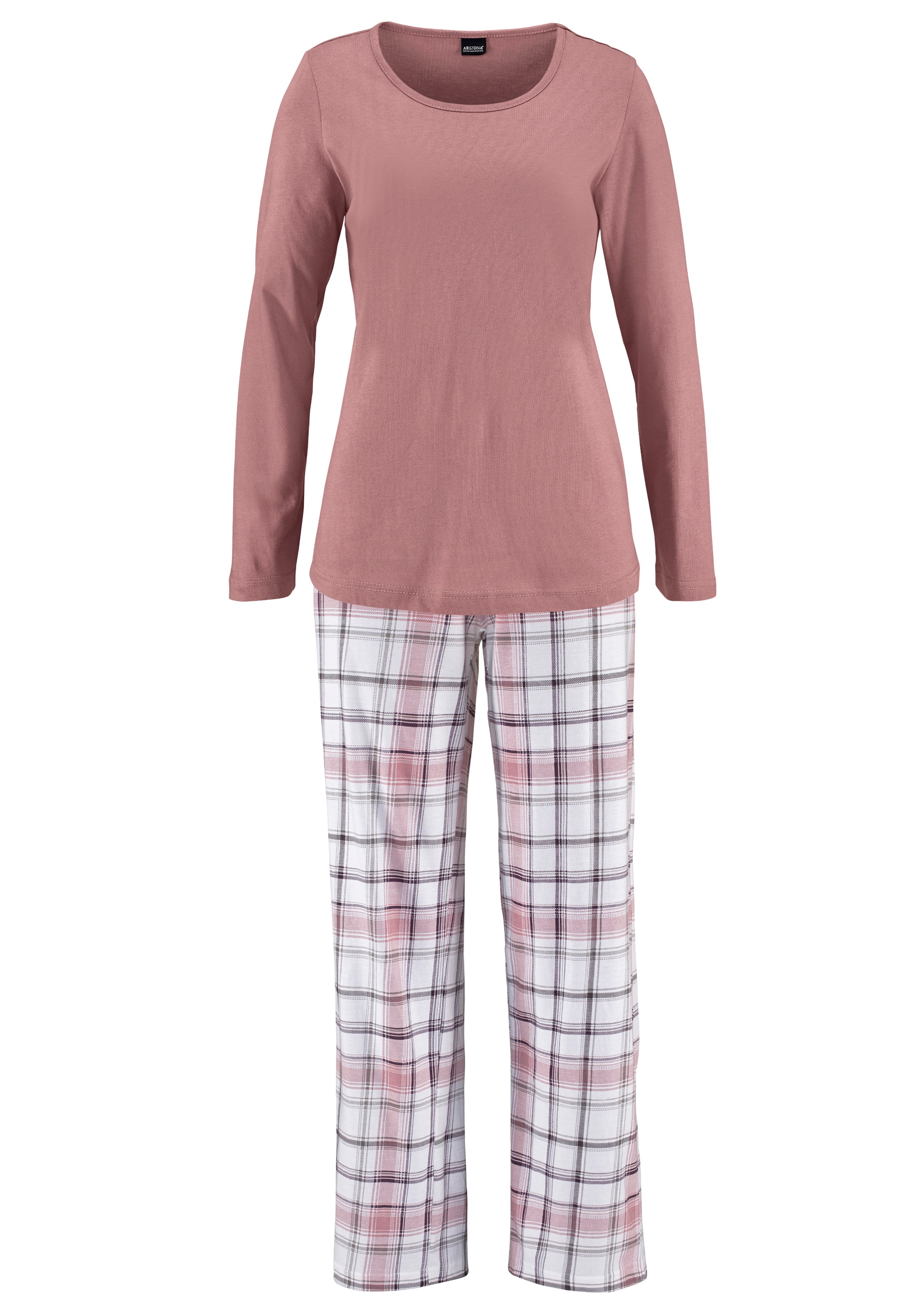 online Bademode, 1 Karo mit tlg., Unterwäsche » & Stück), kaufen | Arizona Muster Lingerie Pyjama, (2 LASCANA