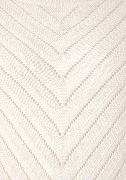 LASCANA Ajourpullover, mit kurzen Ärmeln, lockerer Strickpullover aus Baumwolle