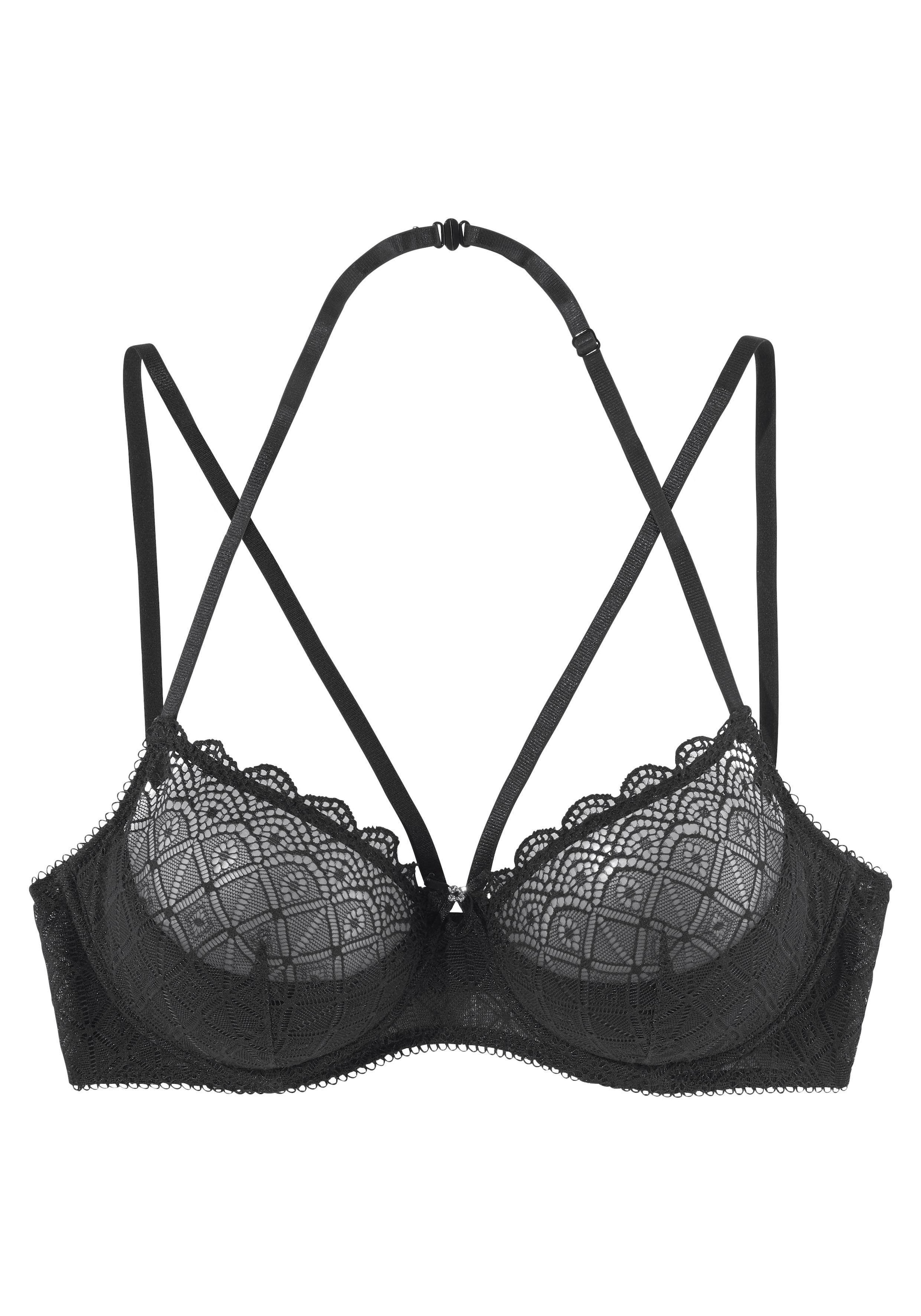 » kaufen online Unterwäsche Lingerie Dessous, LASCANA mit | Büstenhebe, Neckholder & fleur petite und gold Reizwäsche Bademode, sexy Strass-Applikation,