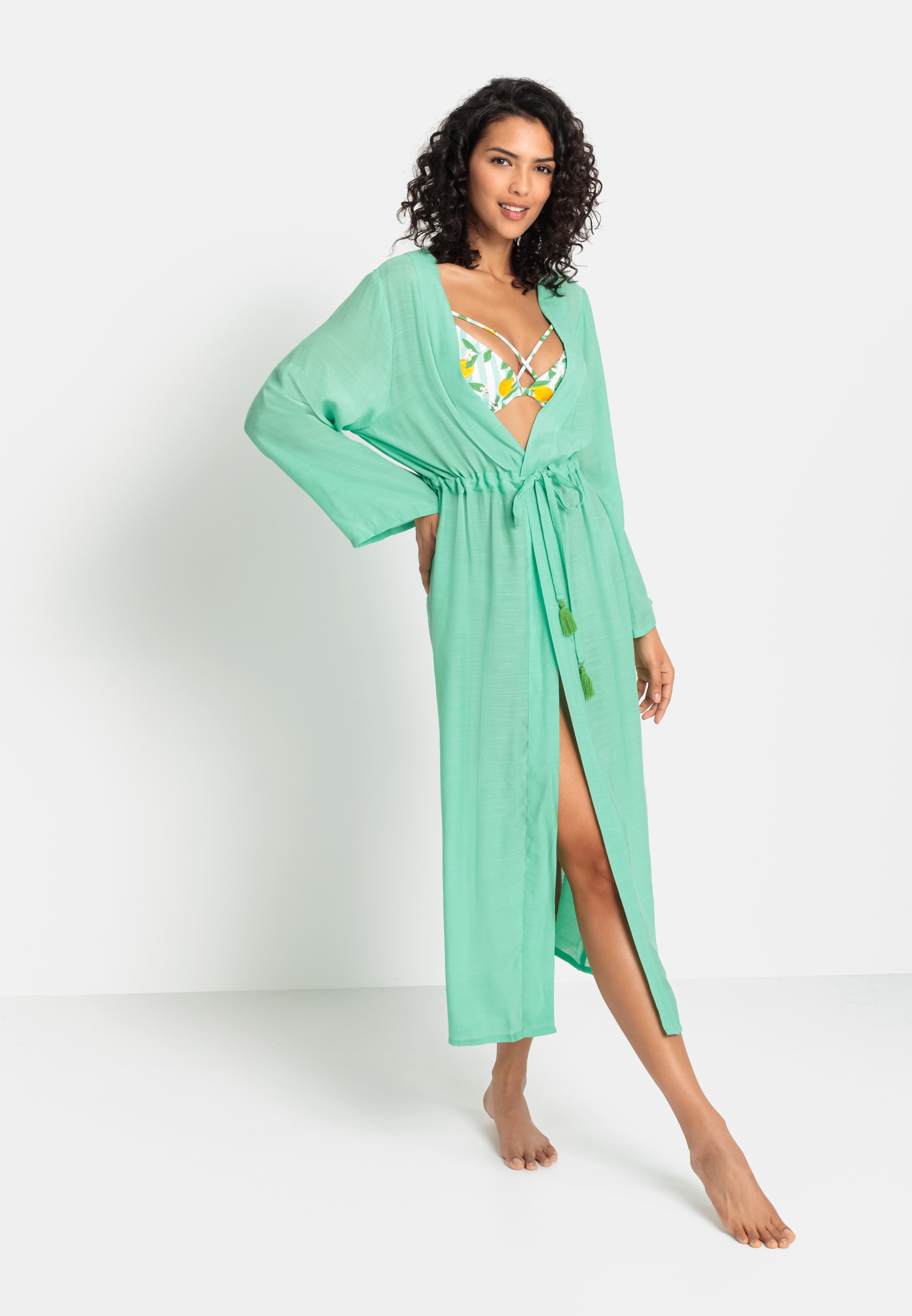 Buffalo Strandkleid, im kaufen LASCANA | online Kimono-Style Lingerie Unterwäsche Bademode, » 