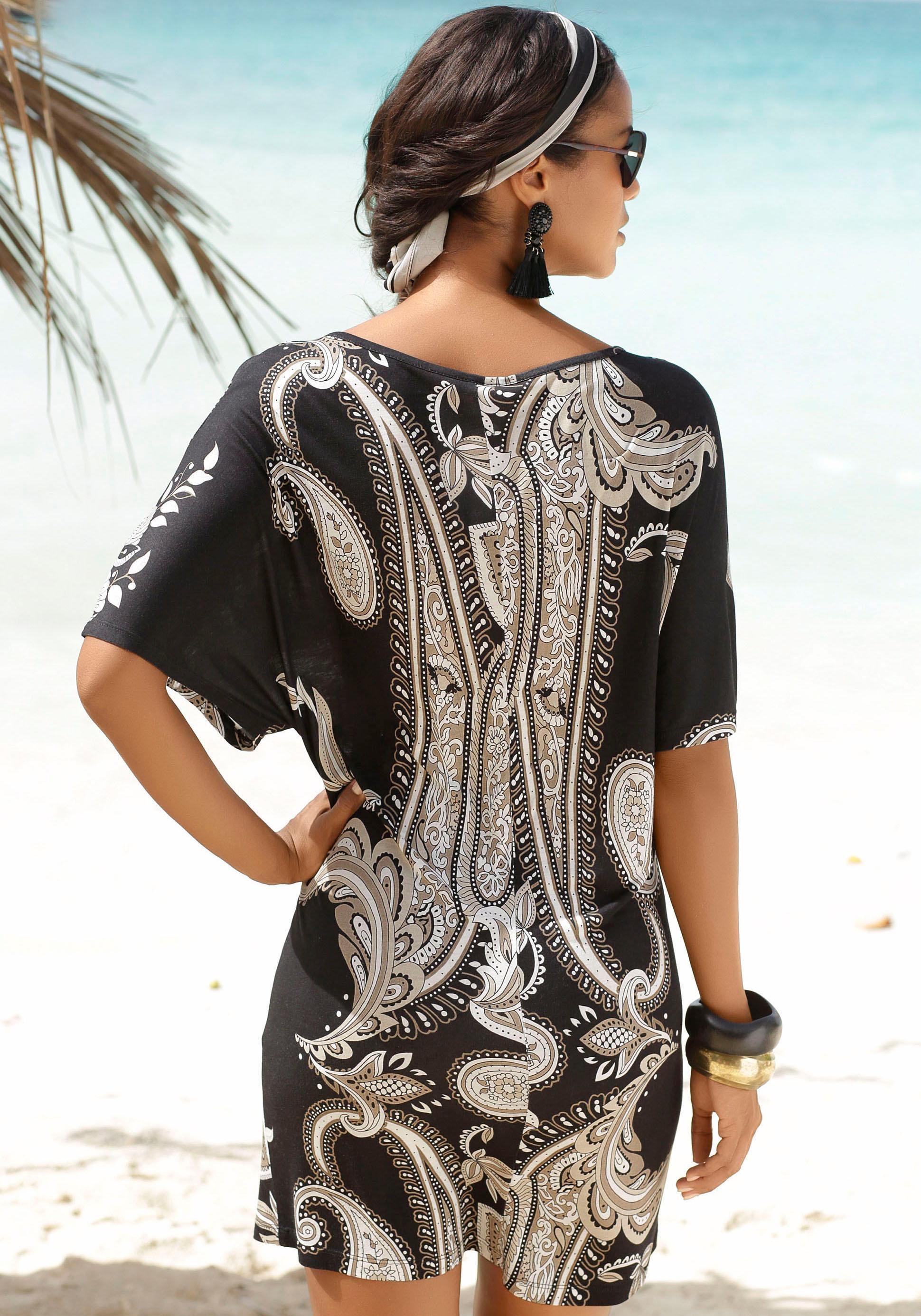 LASCANA LASCANA Ausschnitt kaufen am Zierdetail Jerseykleid, mit Bademode, | » & Lingerie Unterwäsche online