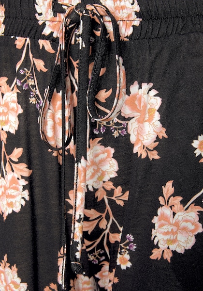 LASCANA Strandhose, mit floralem Alloverdruck und Taschen, elastisch, lockere Passform