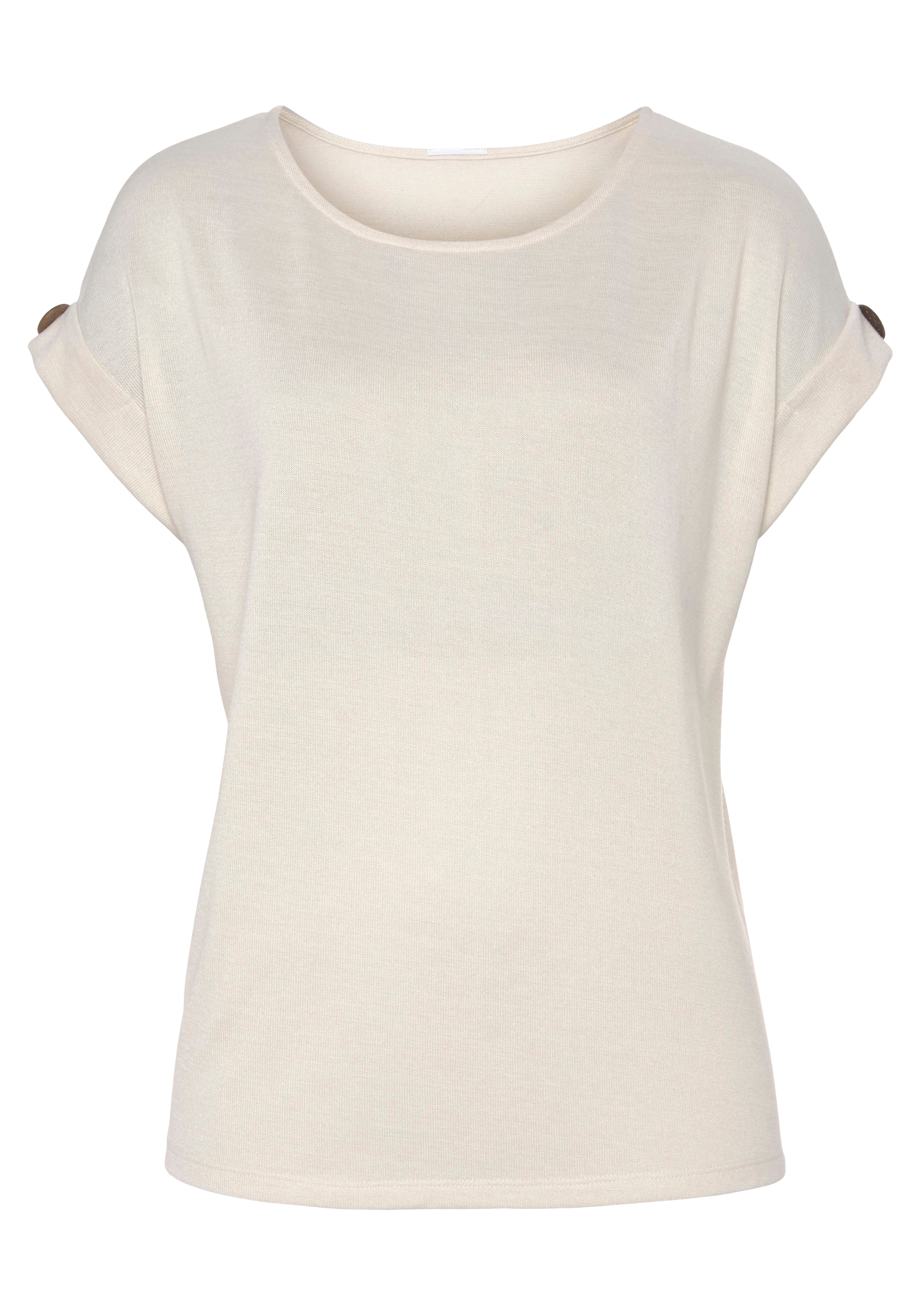 LASCANA T-Shirt, (2er-Pack), mit Knopf am Ärmelsaum » LASCANA | Bademode,  Unterwäsche & Lingerie online kaufen