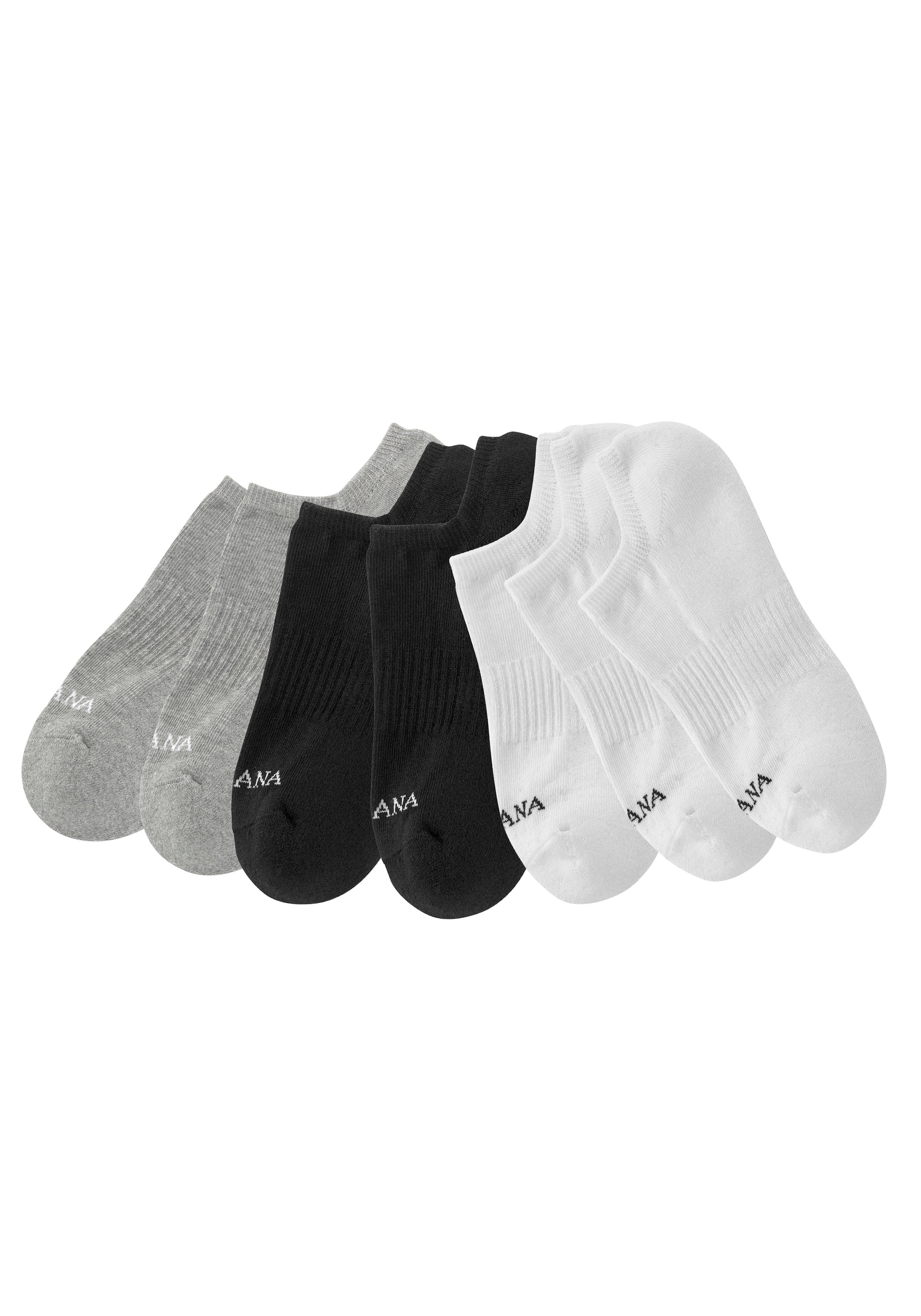 LASCANA ACTIVE Sneakersocken, (Set, 7 Paar), mit Fußfrottee