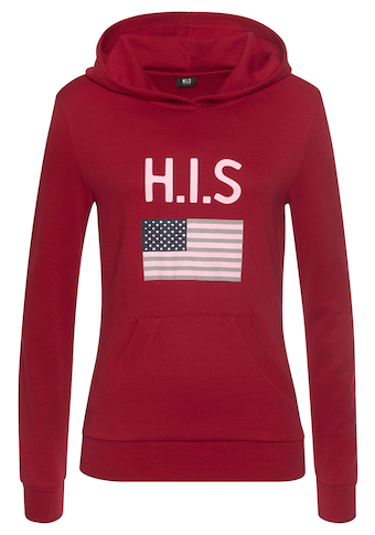 H.I.S Kapuzensweatshirt, mit Logodruck und Kängurutasche, Loungeanzug, Hoodie