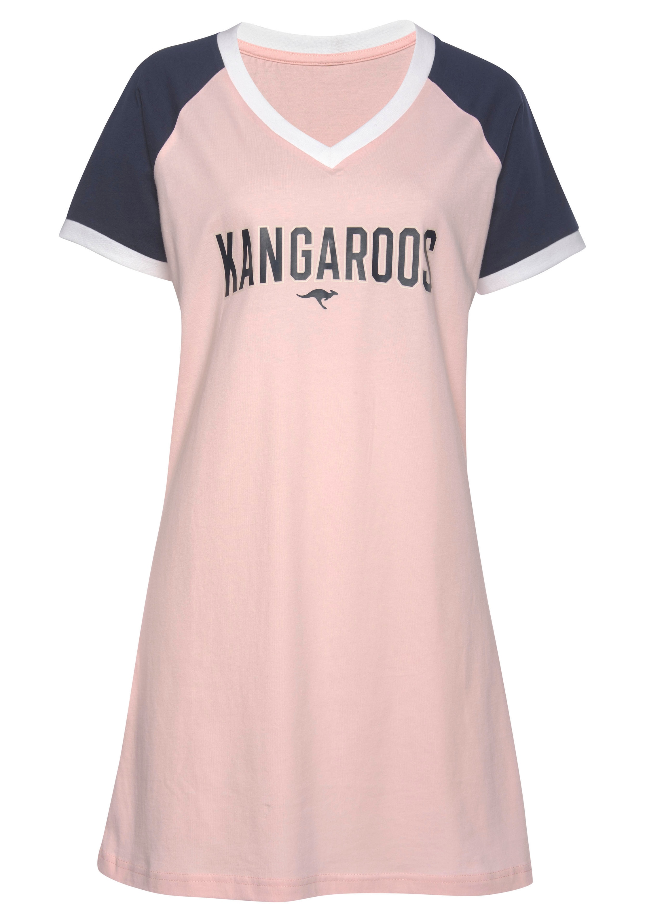 KangaROOS Bigshirt, mit kontrastfarbenen Raglanärmeln