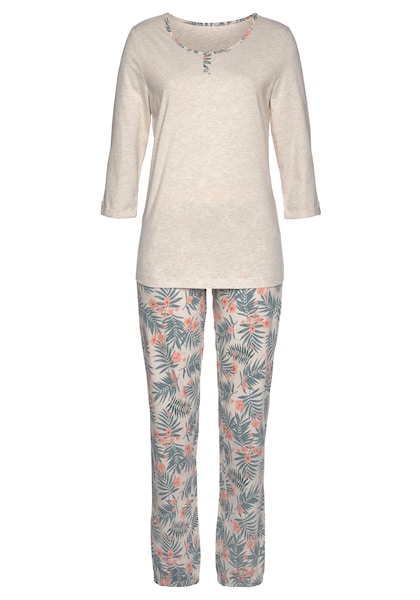 LASCANA Pyjama, (2 tlg., 1 Stück), mit gemusterter Hose » LASCANA |  Bademode, Unterwäsche & Lingerie online kaufen