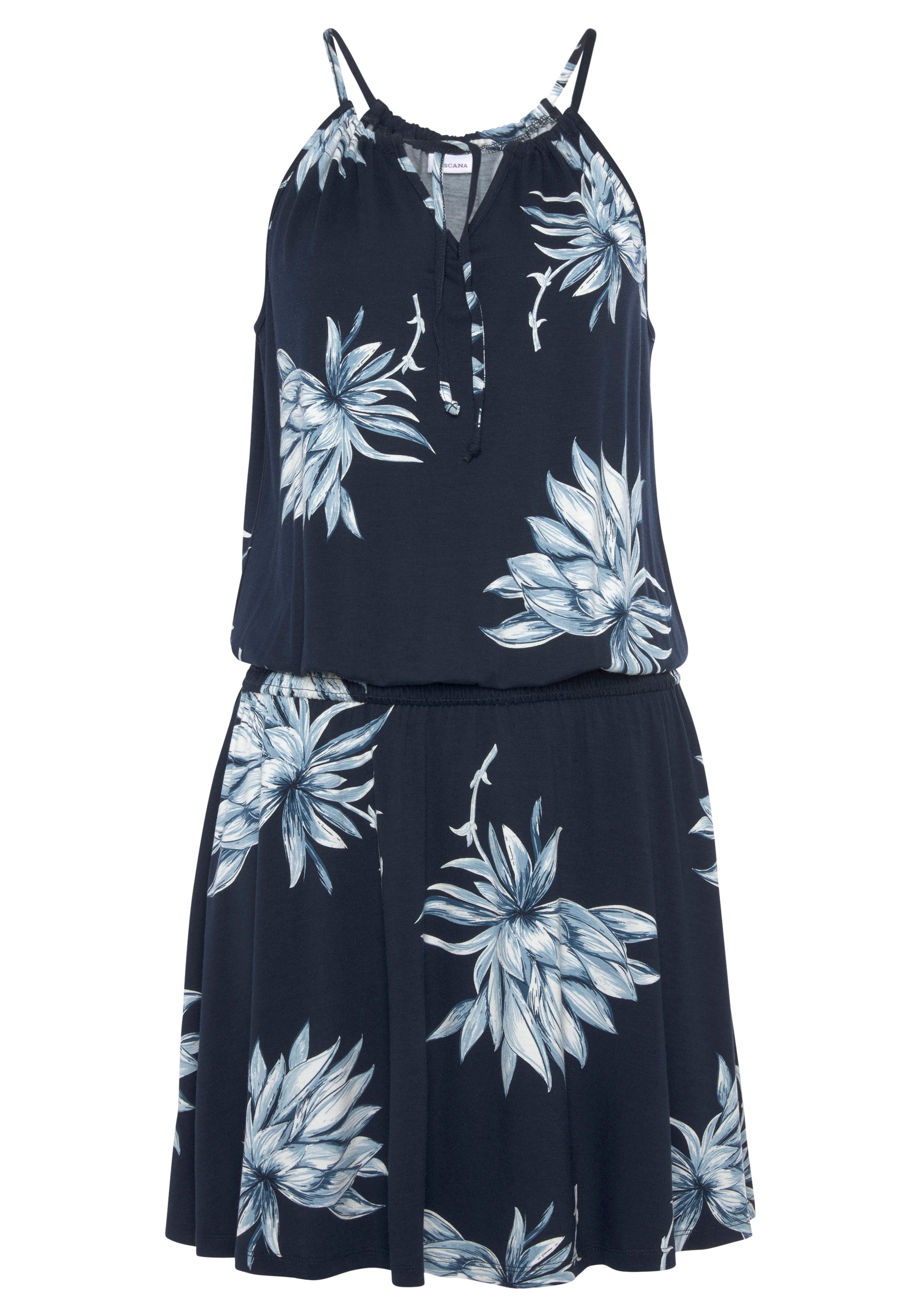 LASCANA Jerseykleid, mit Lingerie Unterwäsche Bademode, kaufen » & LASCANA online | Blumendruck