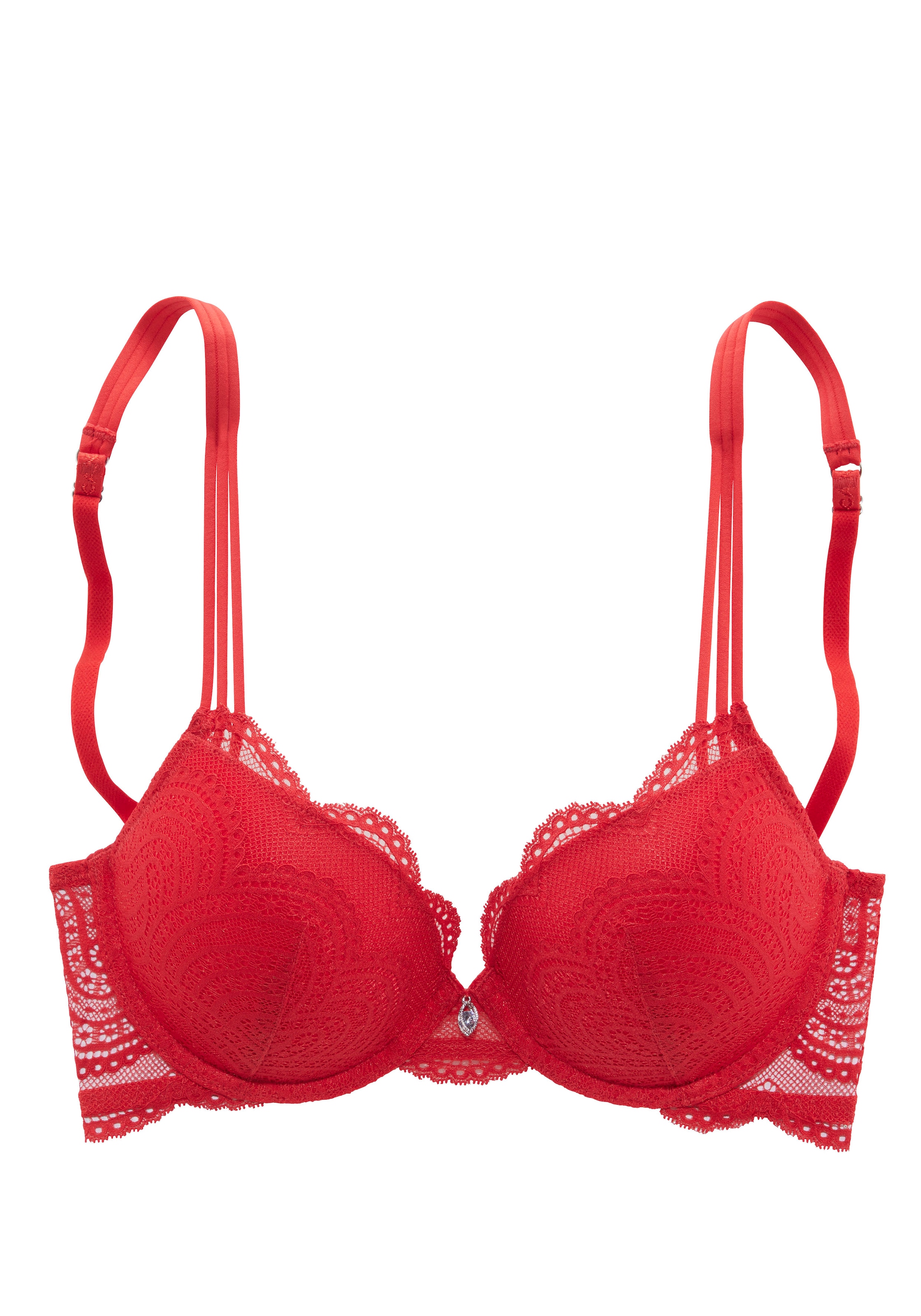 LASCANA Push-up-BH »Kira«, mit extravagantem Bänderdetail an den Trägern, Dessous