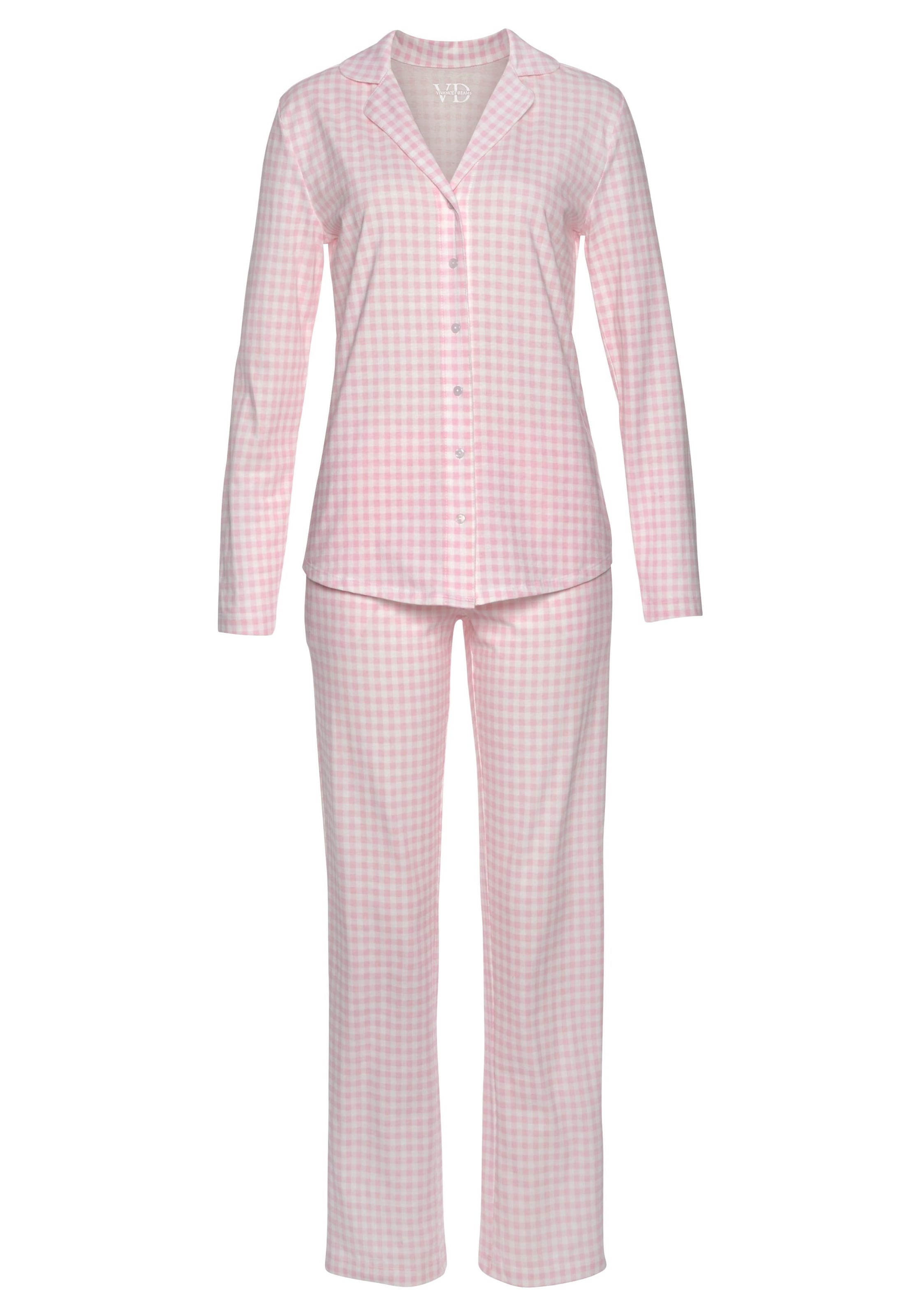Vivance Dreams Pyjama, 1 Unterwäsche » mit Bademode, kaufen LASCANA Lingerie tlg., feinem & online | Muster Stück), (2