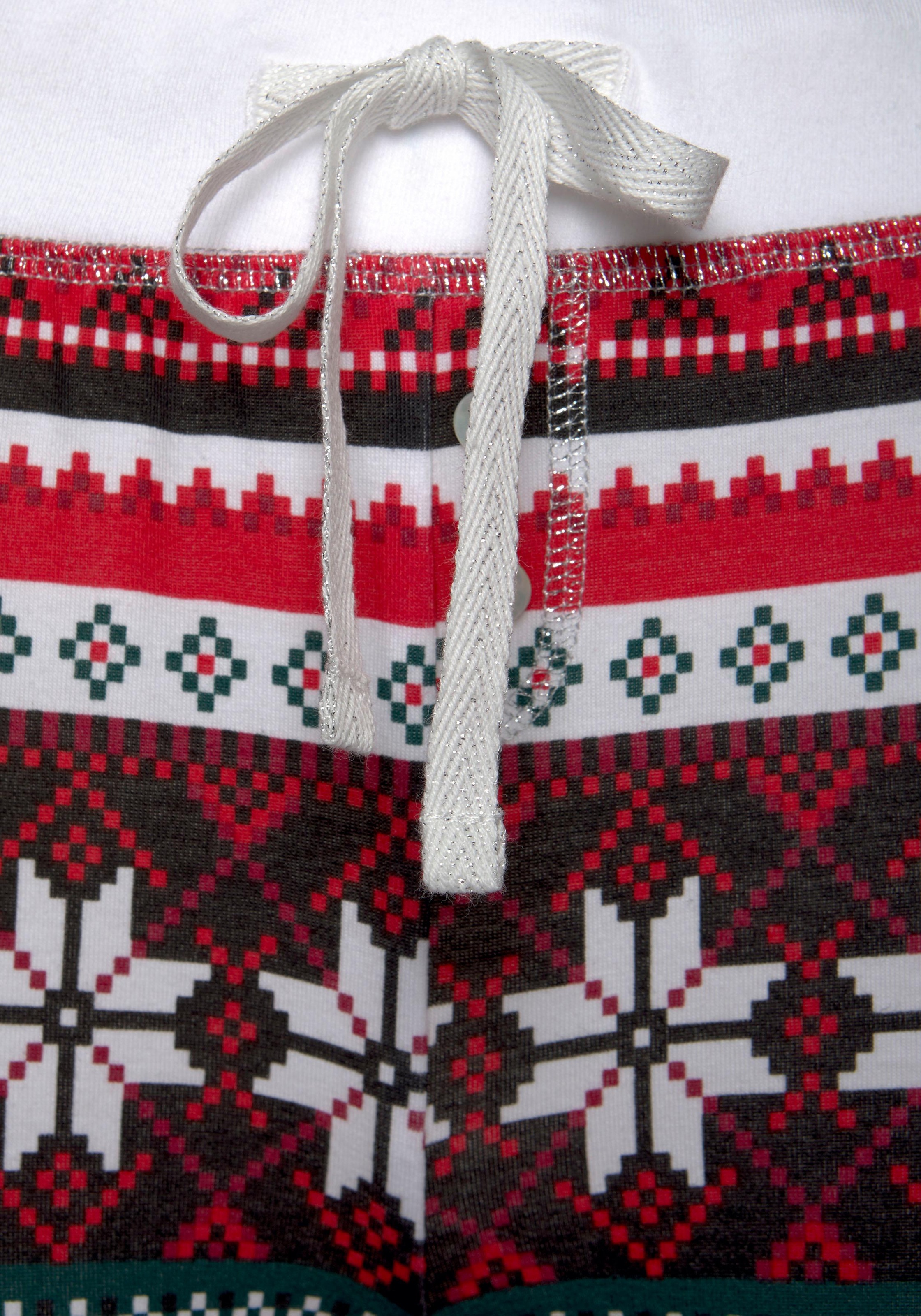 LASCANA Pyjama, Muster 1 Unterwäsche LASCANA (2 mit » online kaufen Stück), weihnachtlichem | & Lingerie Bademode, tlg