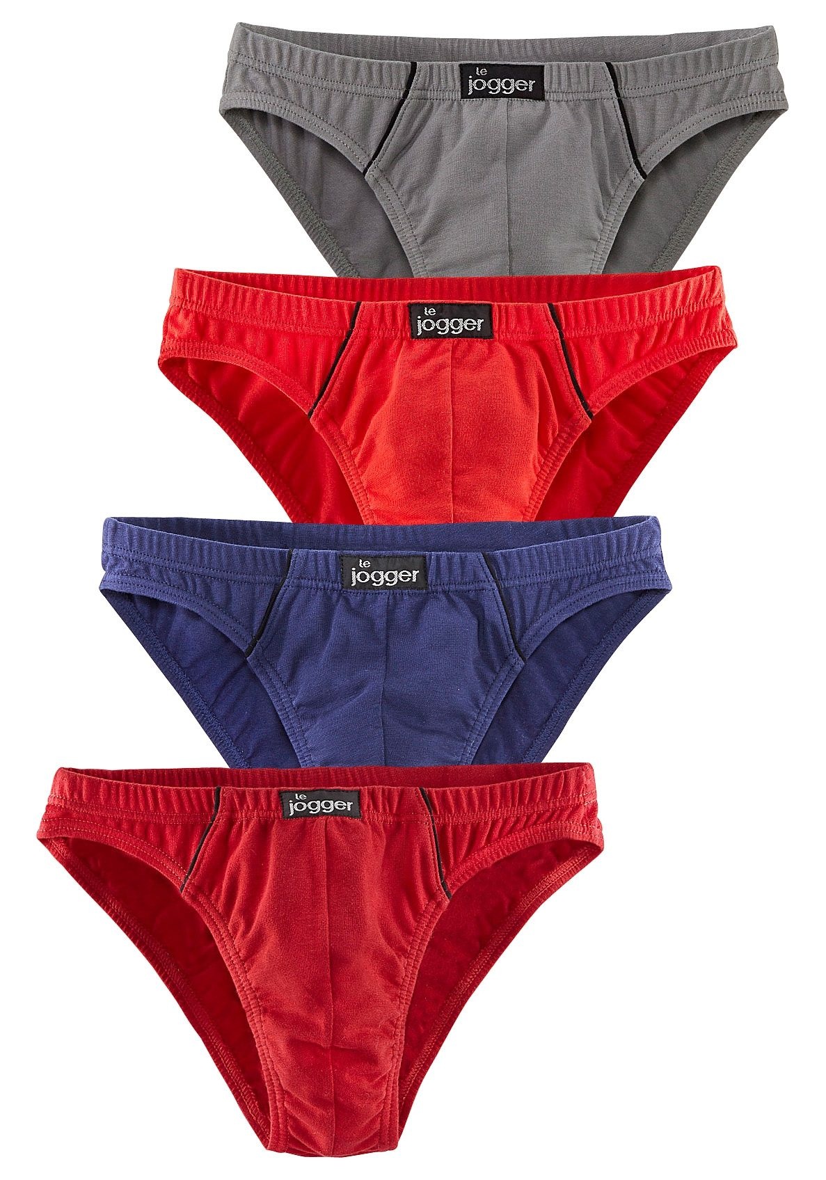 Unterwäsche & jogger® le | Minislip, (Packung, 8 » St.), Lingerie online kaufen kontrastfarbenen Bademode, Pipings mit knappe Form, Farben schöne LASCANA