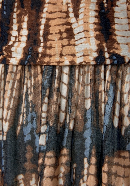 Buffalo Maxikleid, mit Trägern zum Knoten im Alloverprint, Sommerkleid, Strandkleid