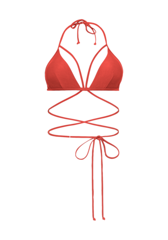 LSCN by LASCANA Triangel-Bikini-Top »Gina«, mit langem Bindeband
