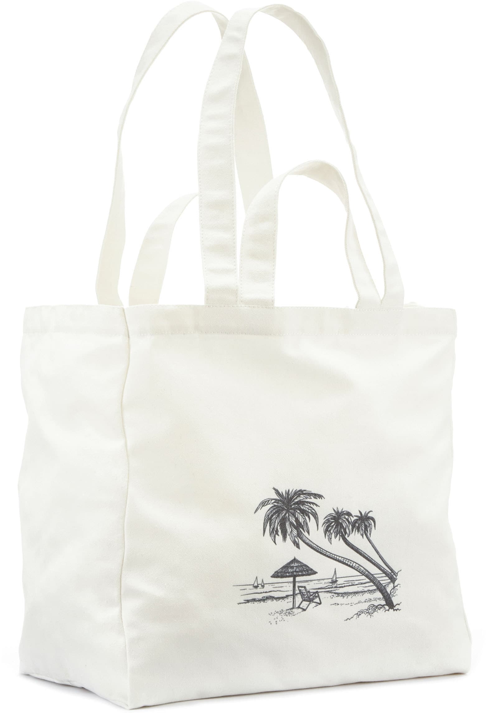 Vivance Shopper, Strandtasche, Sommertasche, Schultertasche mit Palmenmotiv VEGAN