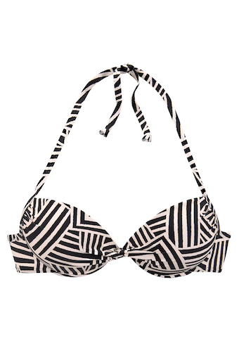 LASCANA Push-Up-Bikini-Top »Cleo«, mit geometrischem Druck