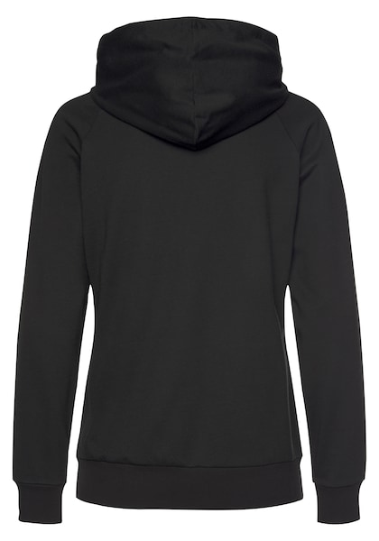 LASCANA Kapuzensweatjacke »Sweatshirtjacke mit Details in Roségold«, und seitlichen Taschen, Loungeanzug