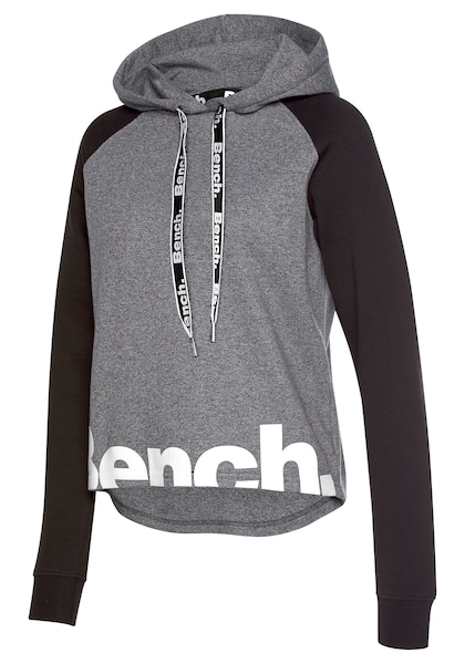Bench. Loungewear Kapuzensweatshirt, mit farblich abgesetzten Ärmeln und Logodruck, Loungeanzug, Hoodie