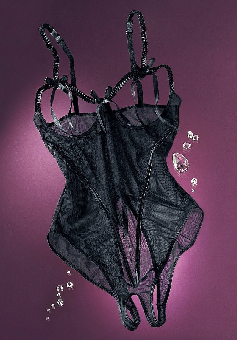 & Dessous, Bademode, sexy LASCANA | Body-Ouvert, aus Reizwäsche Nuance Unterwäsche leicht Lingerie transparentem Netzmaterial, kaufen » online