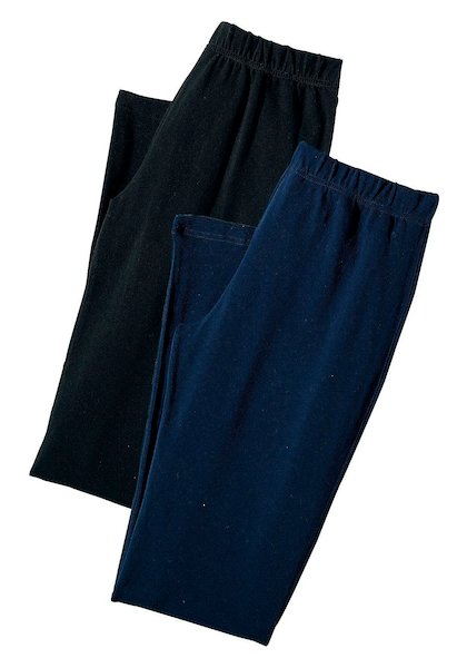 Vivance active Jazzpants, (2er-Pack), mit leicht ausgestelltem Bein, Loungewear