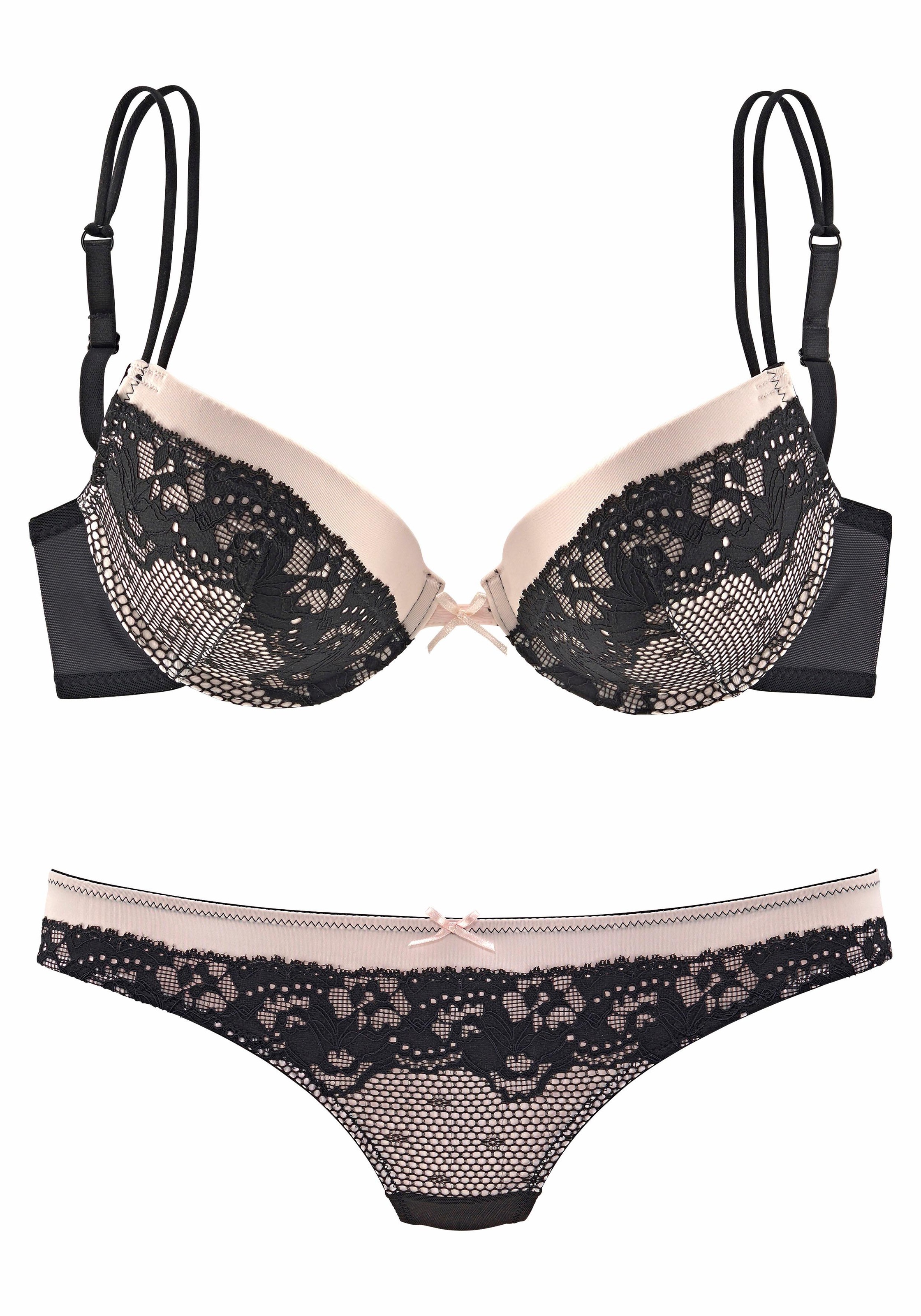 Melrose Set: Push-up-BH, (Set, 2 tlg., mit String)