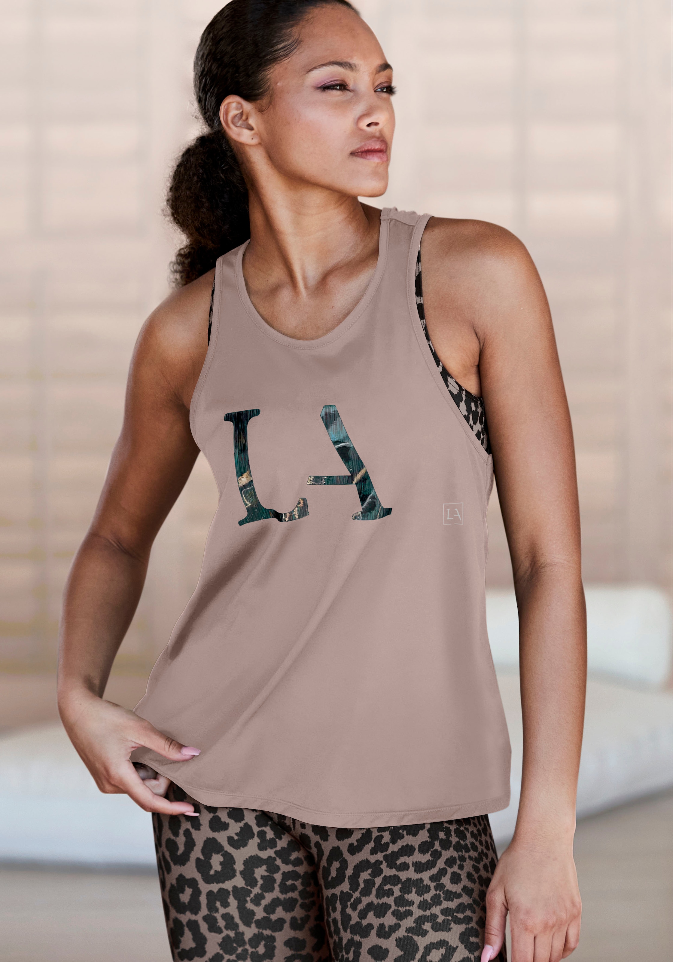 Bademode, Leo ACTIVE & breite online LASCANA und mit Unterwäsche Lingerie LASCANA Träger Muster | kaufen Funktionsshirt, »