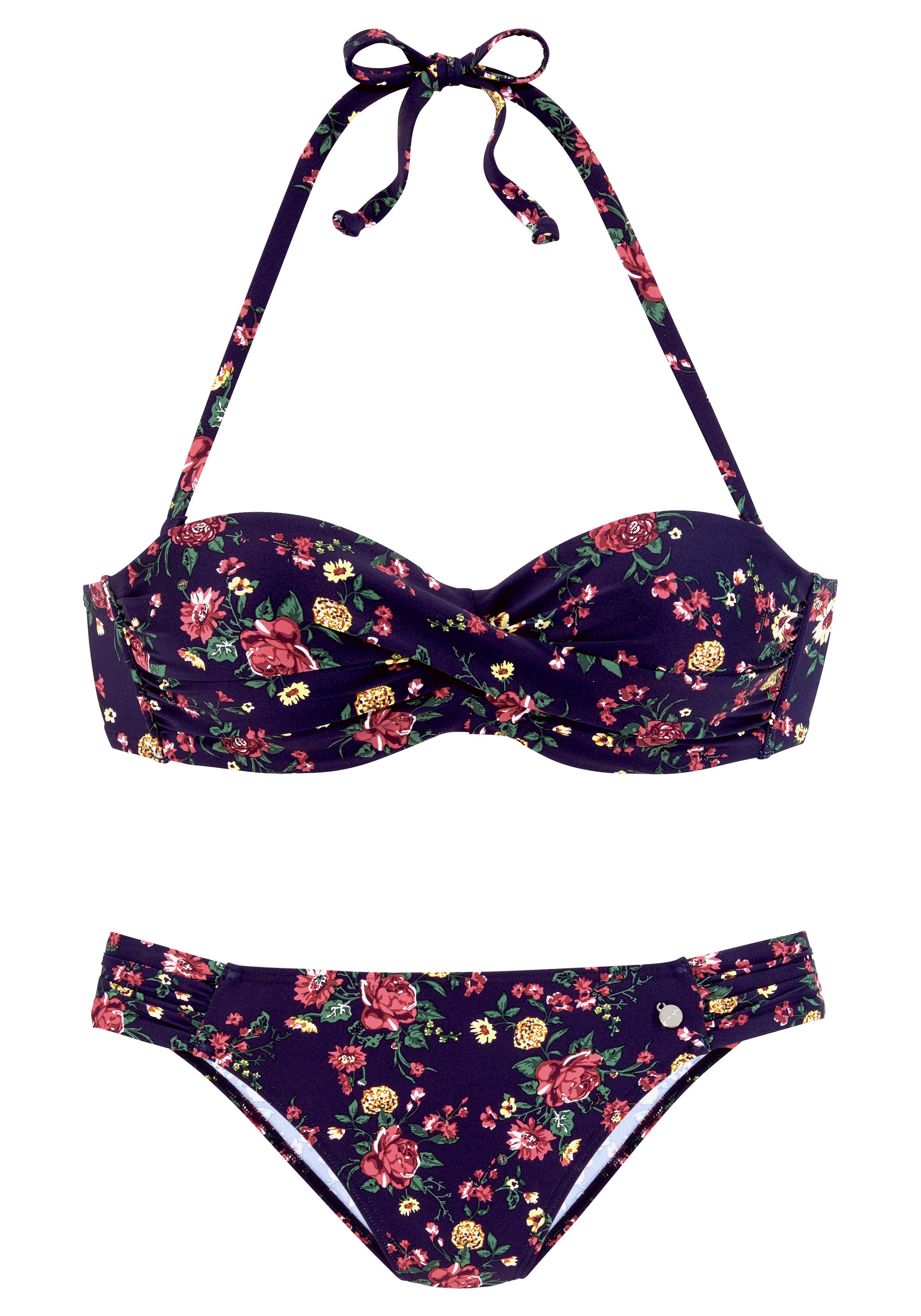 LASCANA Bügel-Bandeau-Bikini, mit romantischem Blumendesign Bademode, Lingerie » LASCANA Unterwäsche kaufen | & online